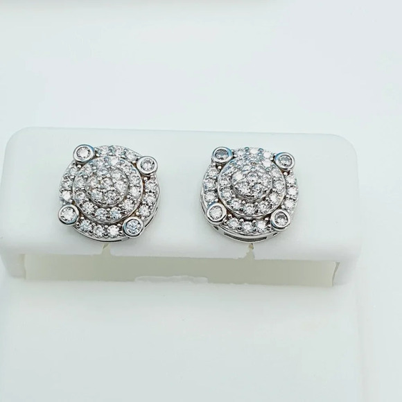925 Sterling Silver Cubic Zirconia Earrings, U19254780 - Picture 9 of 11